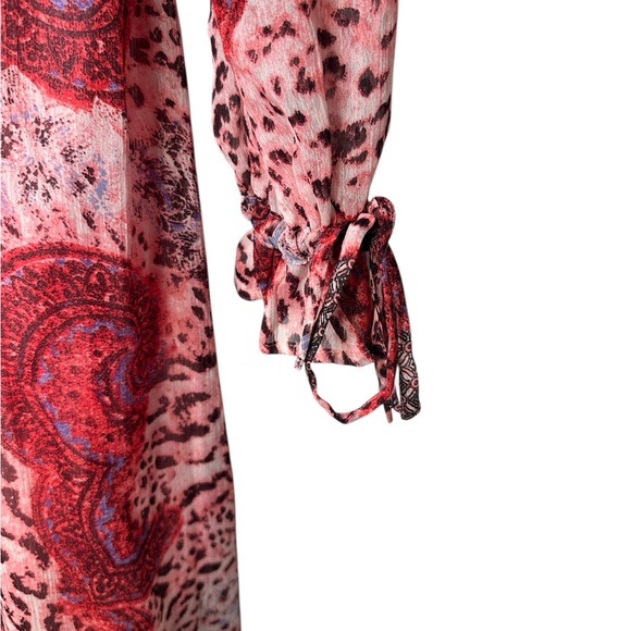 Kendall + Kylie Animal Print Red Dress Size Large - Picture 10 of 14